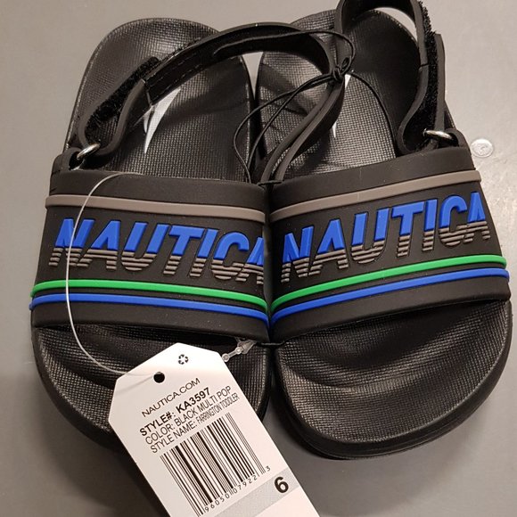 Nautica Toddler Slide Sandals with Strap - Picture 1 of 5